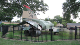 Illustration for article titled Houston's secret suburban fighter jet